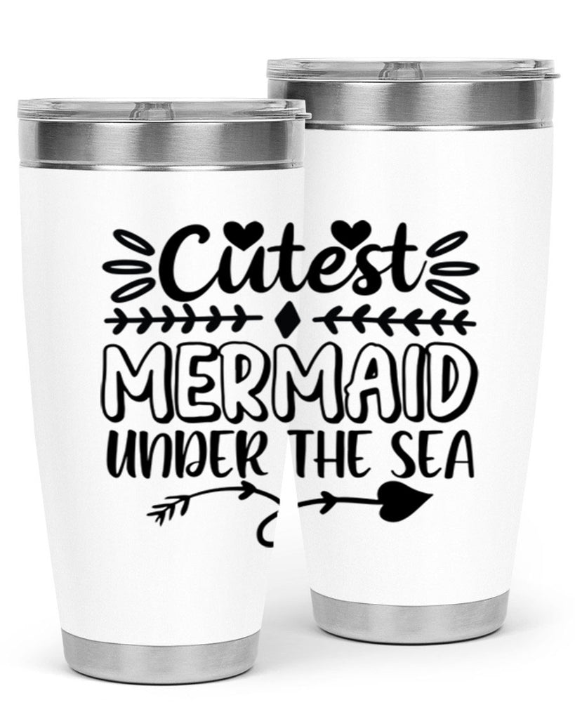 Cutest mermaid under the sea 104#- mermaid- Tumbler