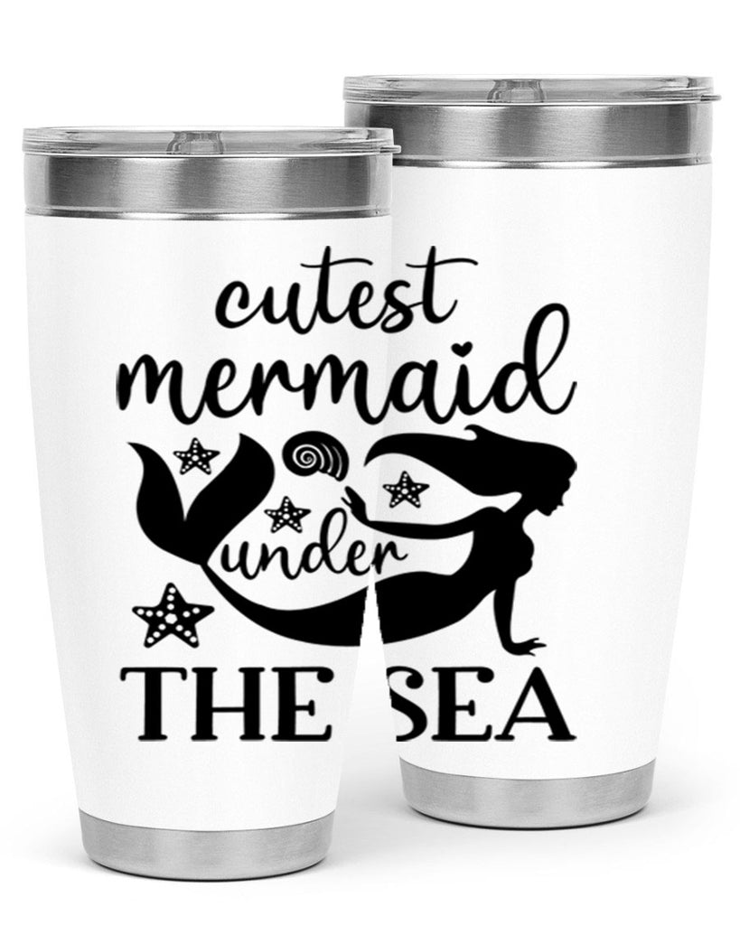 Cutest mermaid under the sea 110#- mermaid- Tumbler