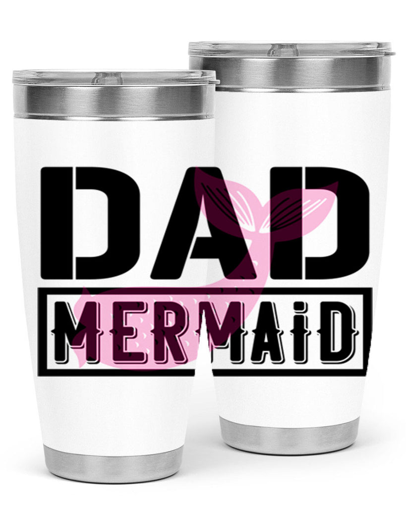 Dad mermaid 111#- mermaid- Tumbler