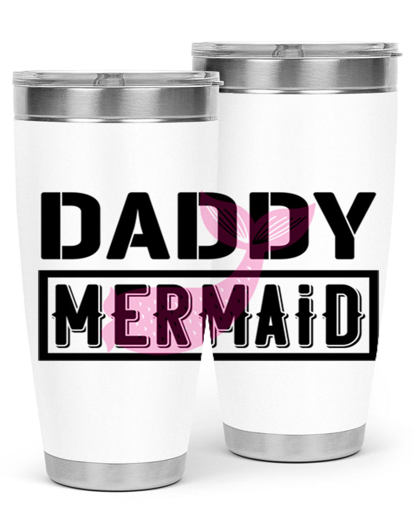 Daddy mermaid 112#- mermaid- Tumbler