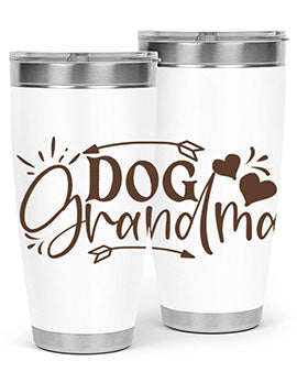 Dog Grandma Style 101#- dog- Tumbler