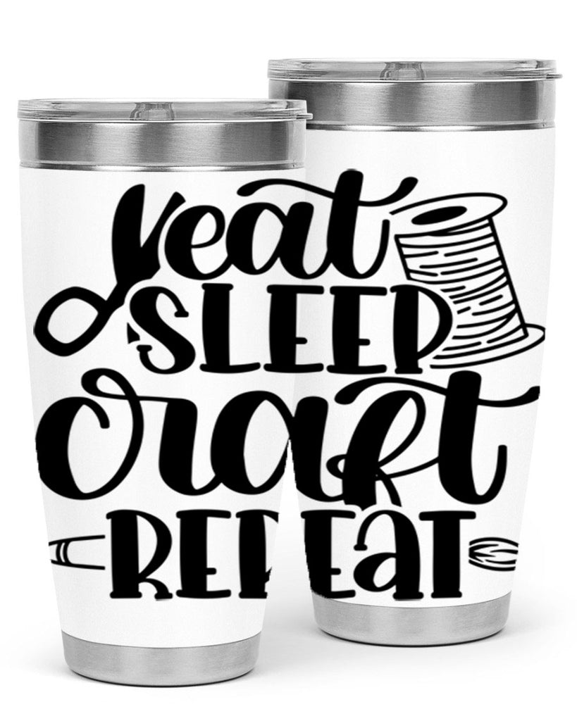 Eat Sleep Craft Repeat 29#- crafting- Tumbler