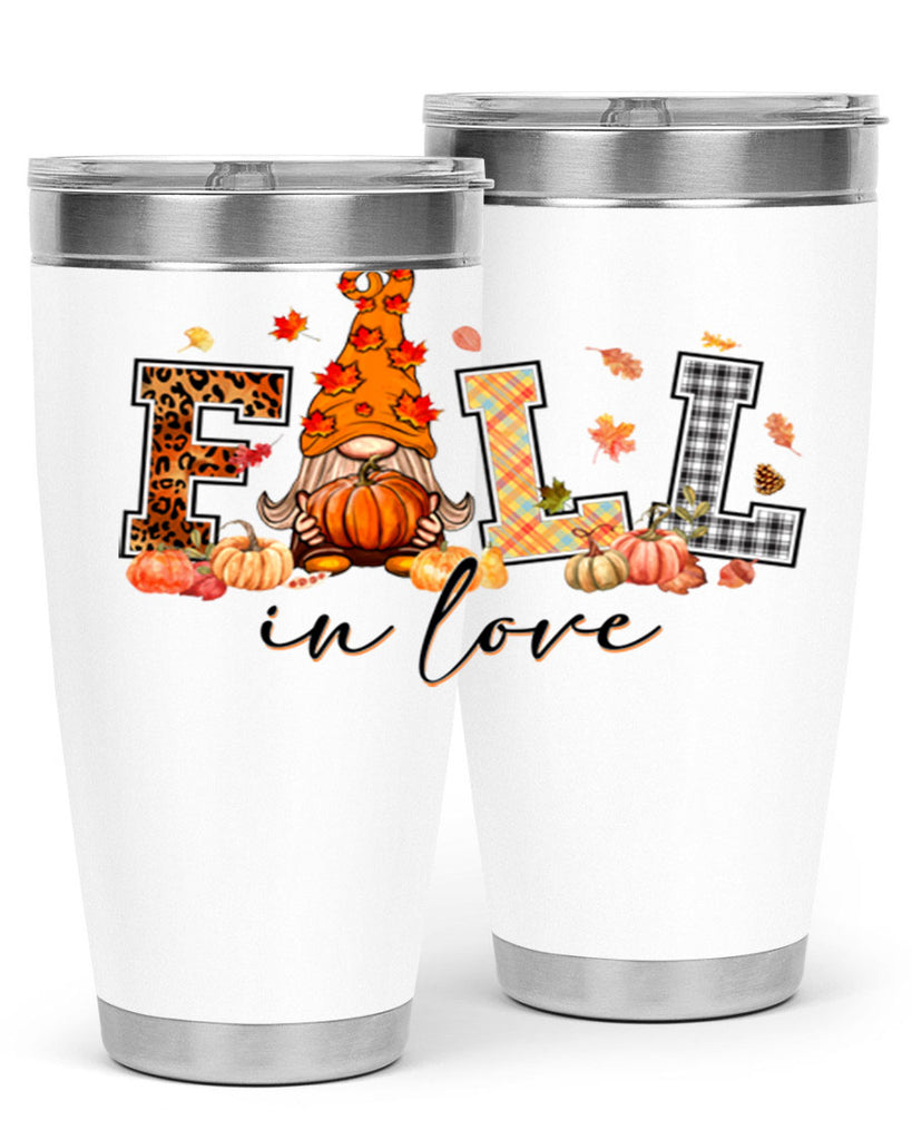 FALLinloveFallGnome 151#- fall- Tumbler