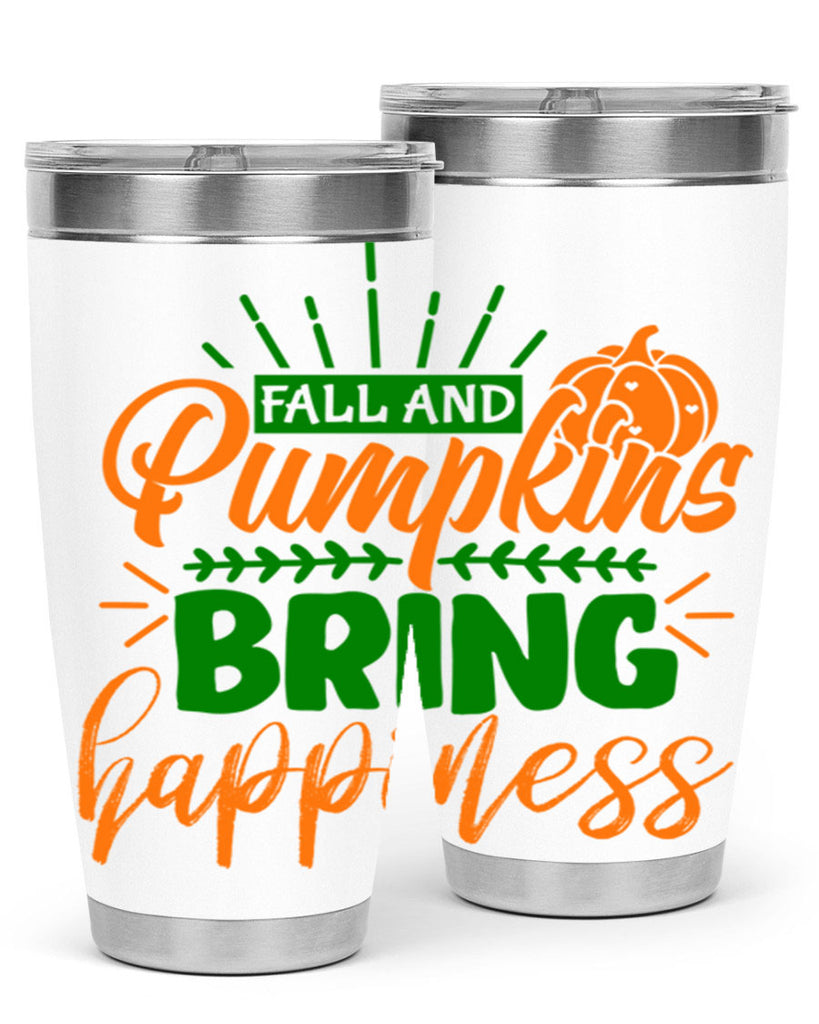 Fall and Pumpkins Bring Happiness 85#- fall- Tumbler