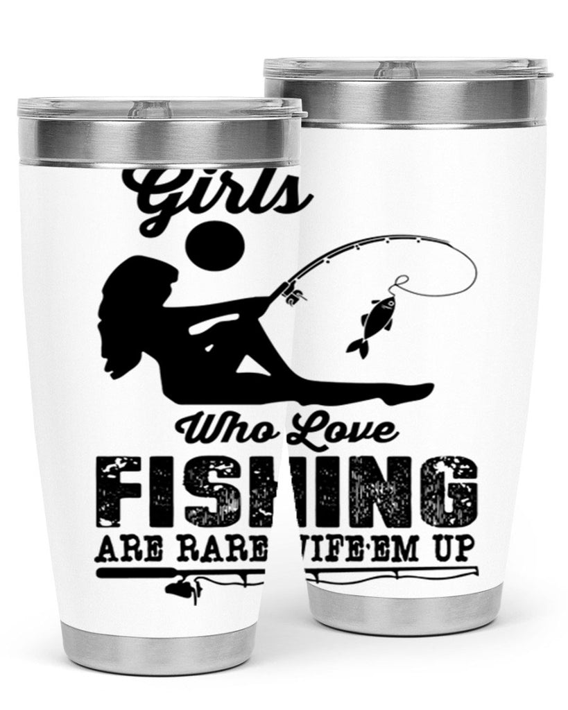 Fishing design 166#- mermaid- Tumbler