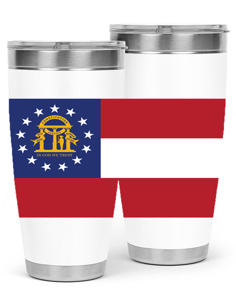 Georgia 42#- Us Flags- Tumbler