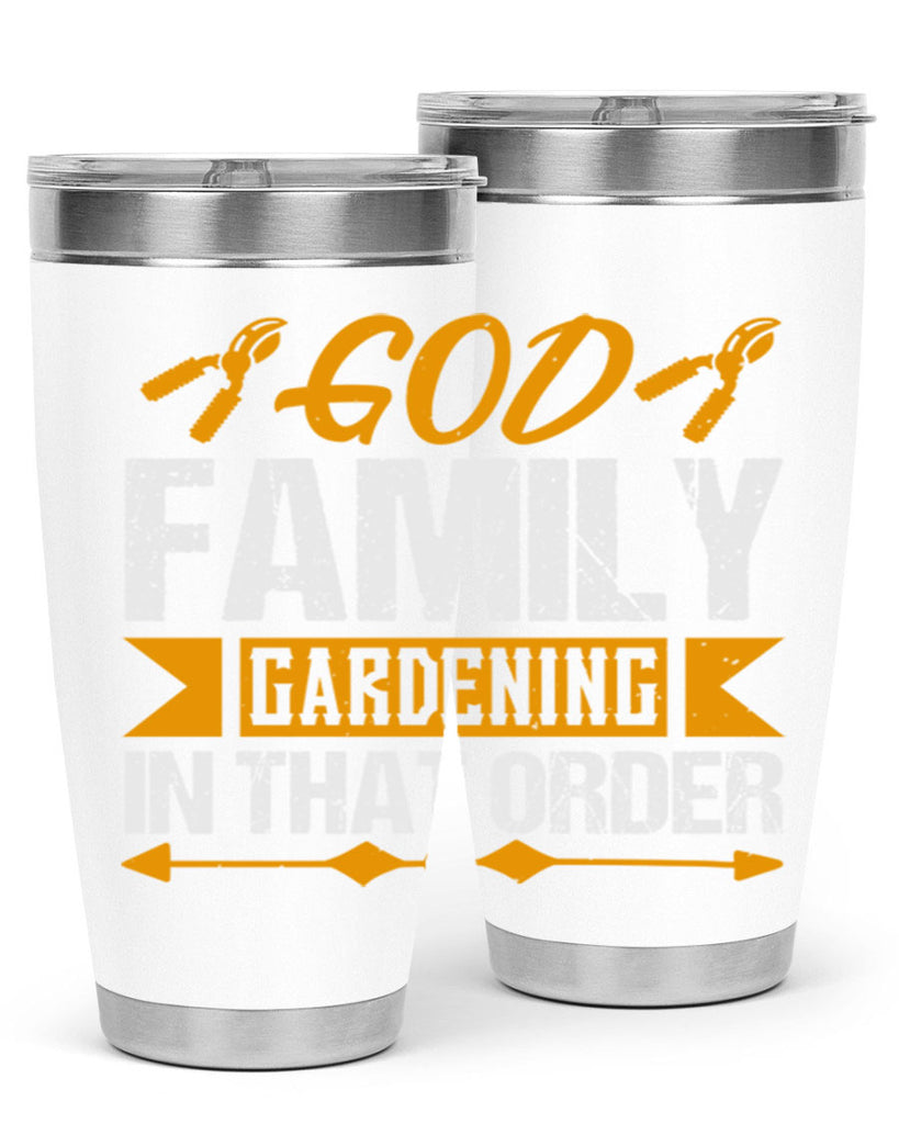 God Family Gardending in that order 60#- farming and gardening- Tumbler