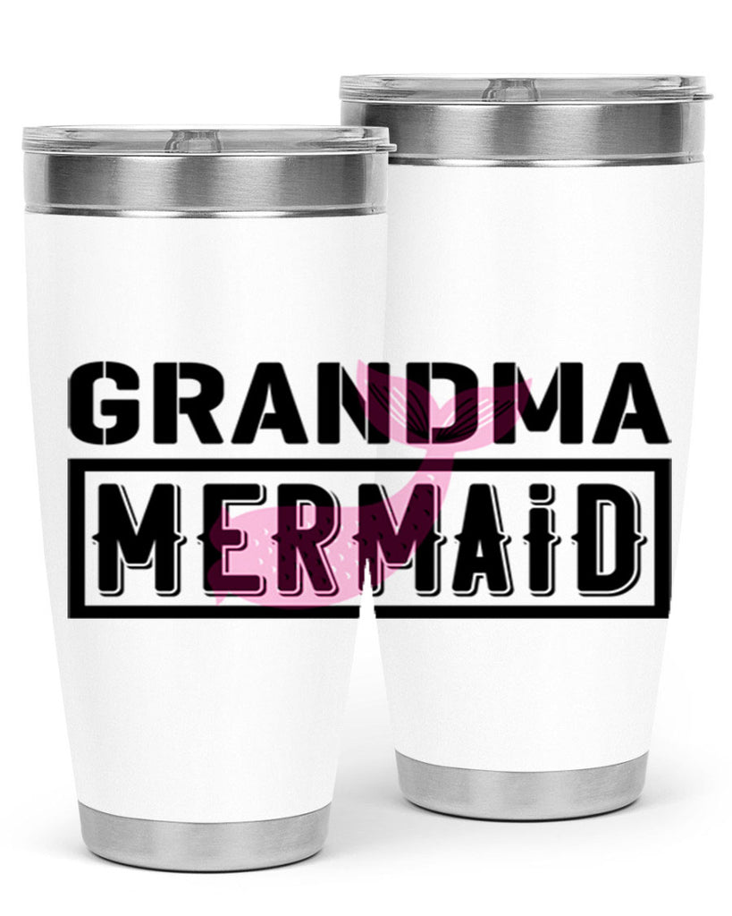 Grandma mermaid 203#- mermaid- Tumbler