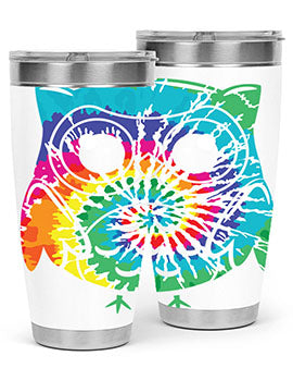 Graphic Owl Tiedye A TurtleRabbit 8#- owl- Tumblers