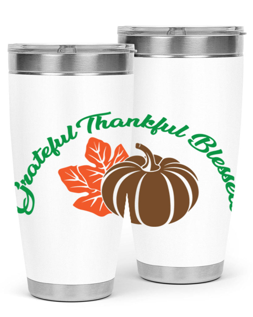 Grateful Thankful Blessed 214#- fall- Tumbler