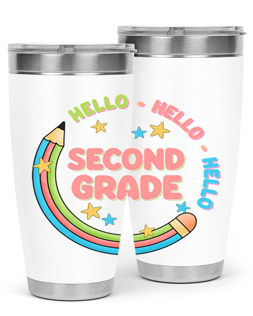 Hello 2nd Grade Pencil 10#- second grade- Tumbler