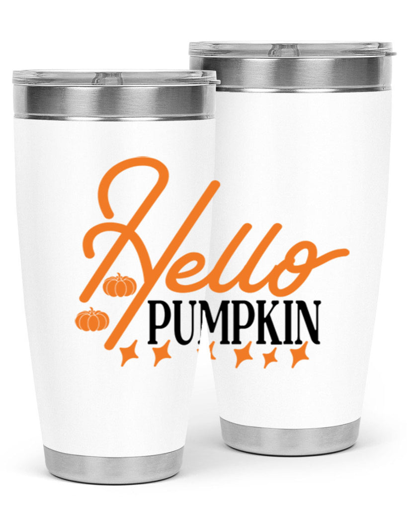 Hello Pumpkin 293#- fall- Tumbler