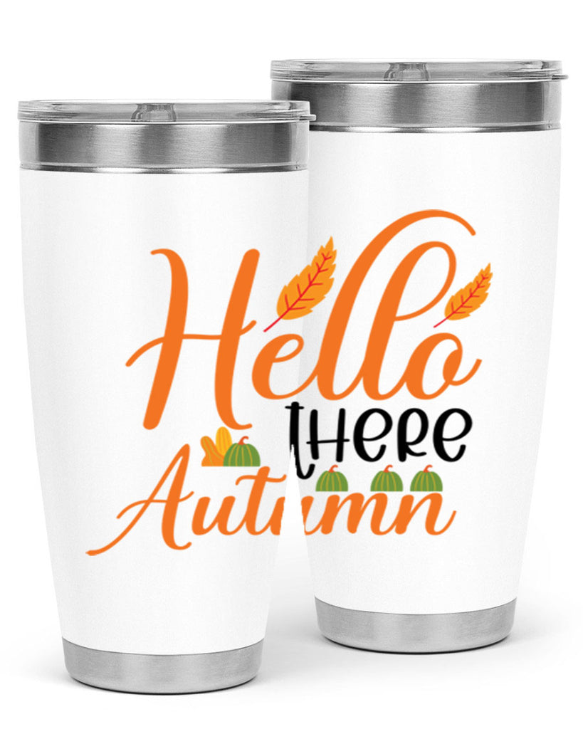 Hello There Autumn 297#- fall- Tumbler