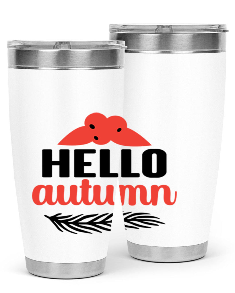 Hello autumn 269#- fall- Tumbler