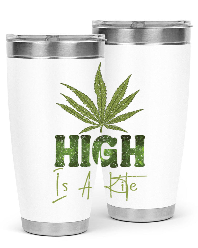 High Is A Kite Sublimation 115#- marijuana- Tumbler