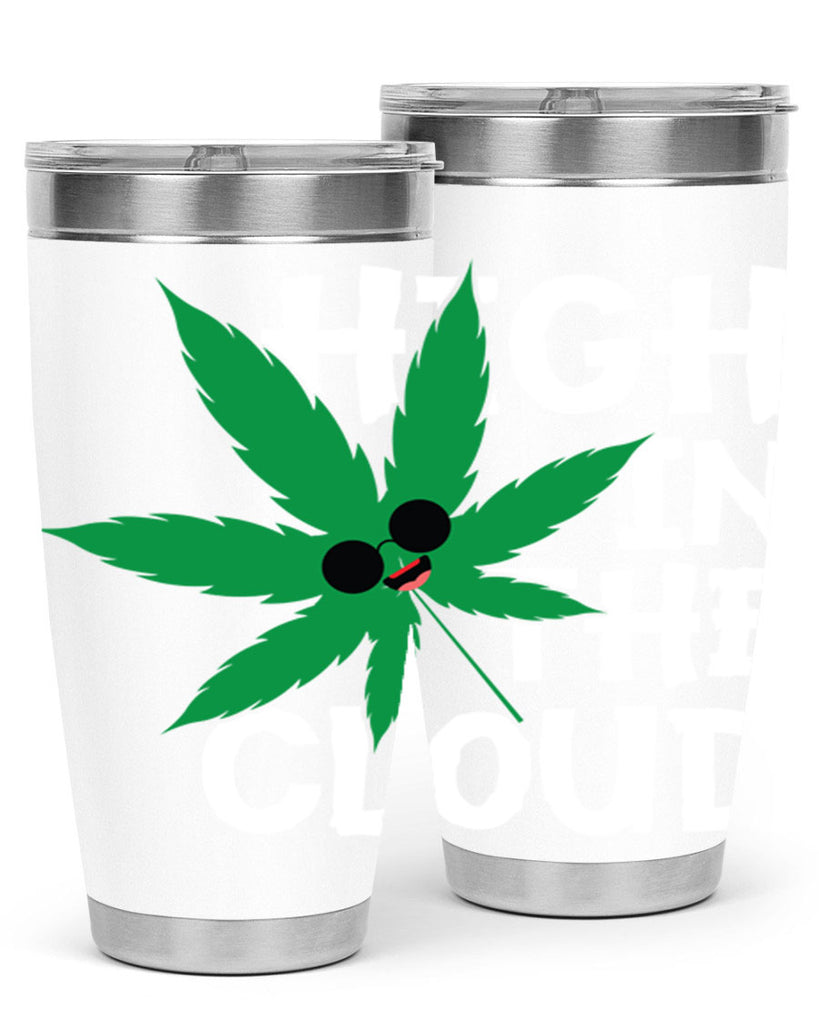 High in the cloud 114#- marijuana- Tumbler