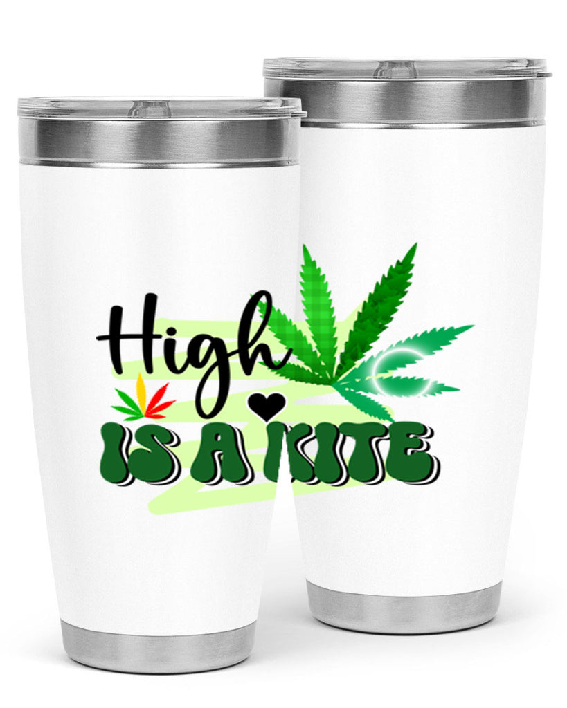 High is a Kite 116#- marijuana- Tumbler