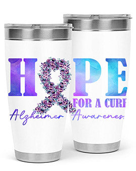 Hope For A Cure AlzheimerS Awareness 163#- alzheimers- Tumbler