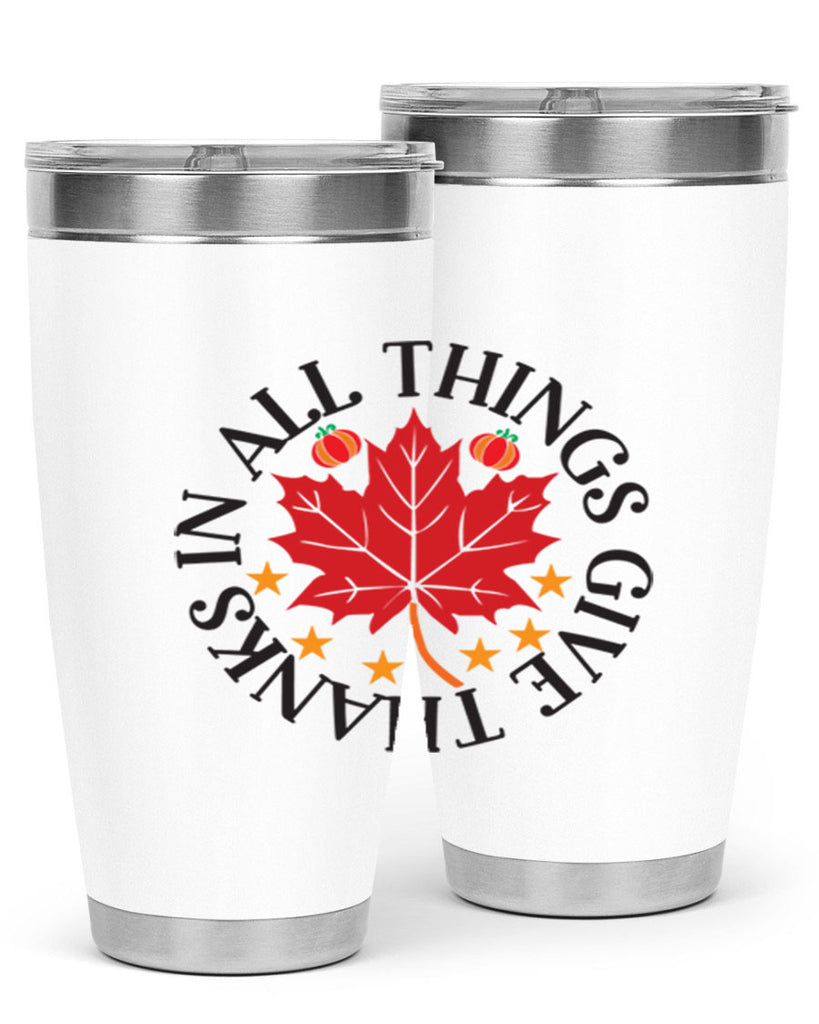 Inallthingsgivethanks 353#- fall- Tumbler