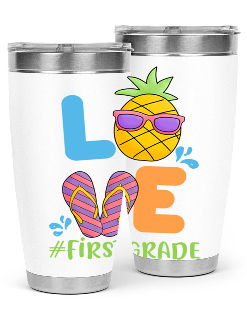 LOVE 1st Grade Summer Pineapple 8#- 1st grade- Tumbler