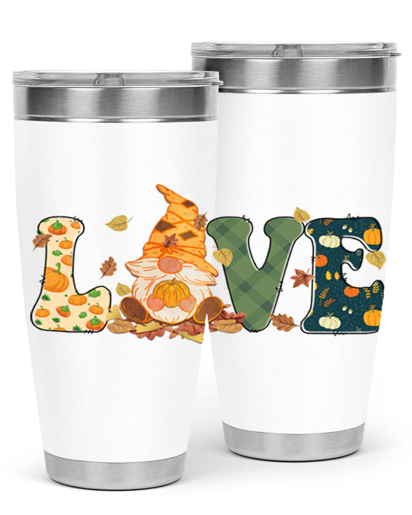 LOVEFallAutumnGnome 415#- fall- Tumbler