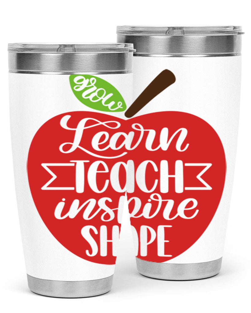 Learn Teach Inspire Shape Style 68#- teacher- tumbler