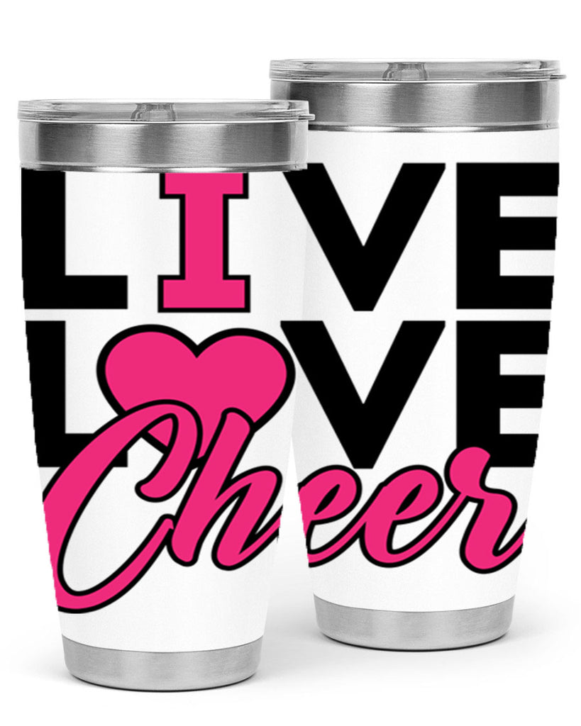 Live Love Cheer 832#- cheer- Tumbler