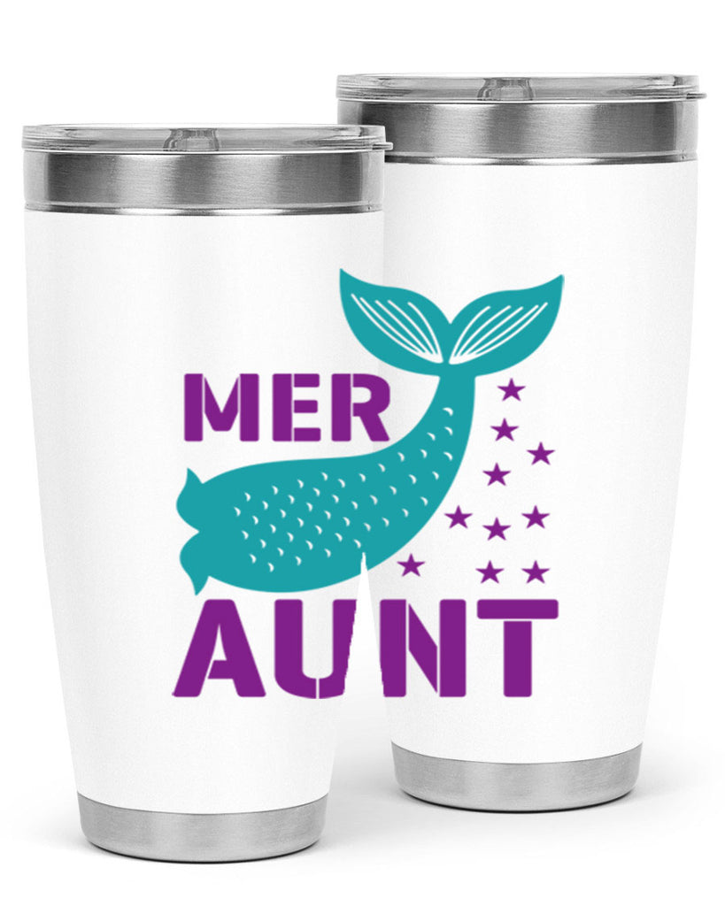 Mer Aunt 319#- mermaid- Tumbler