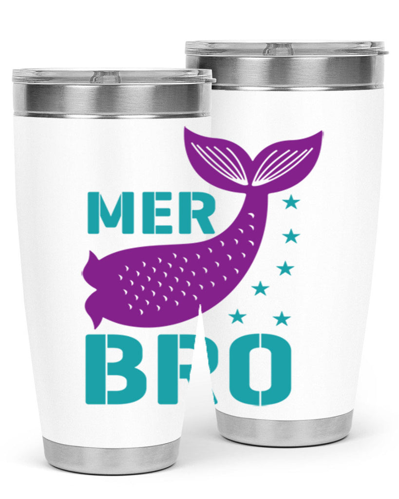 Mer Bro 322#- mermaid- Tumbler