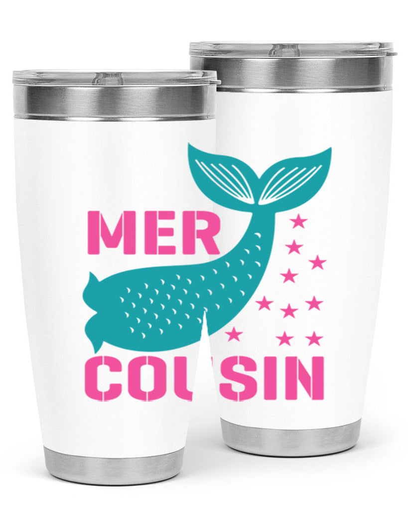 Mer Cousin 324#- mermaid- Tumbler