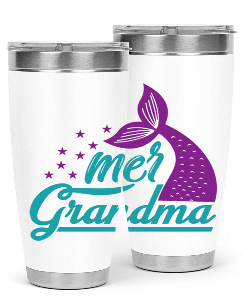 Mer Grandma 328#- mermaid- Tumbler