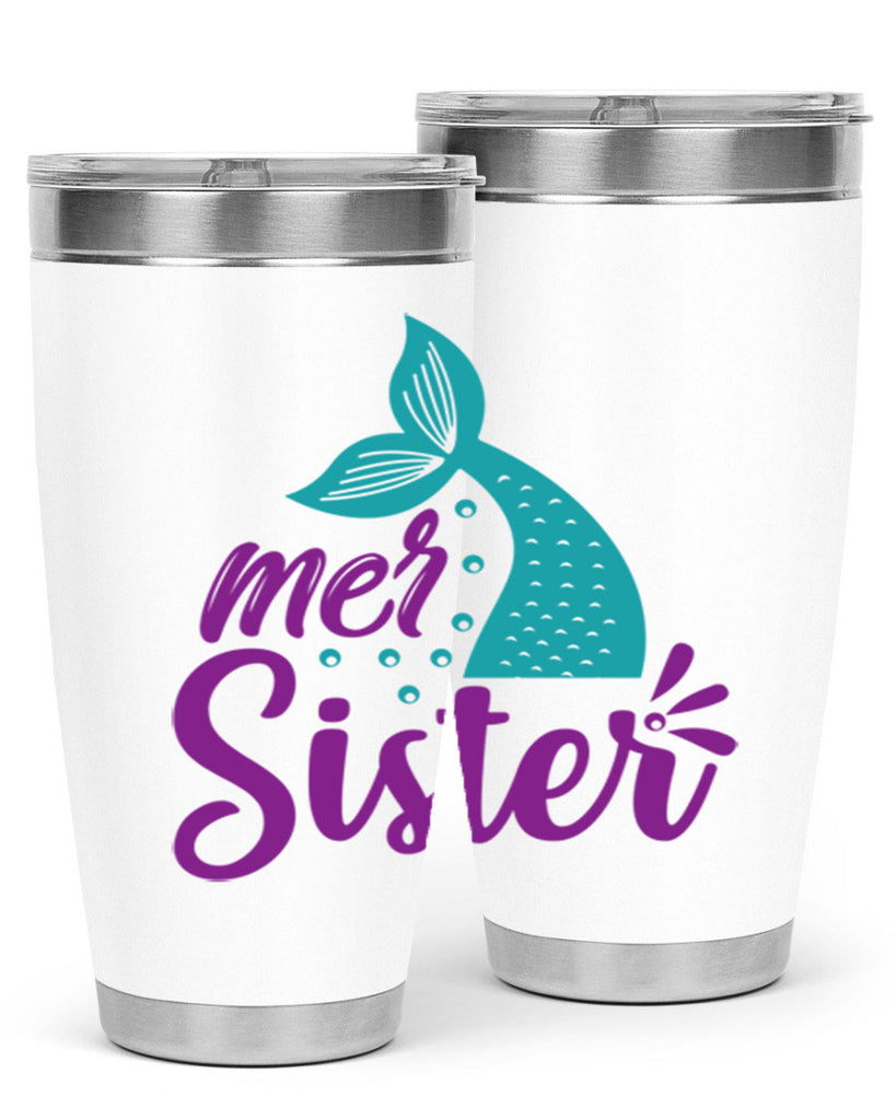 Mer Sister 346#- mermaid- Tumbler