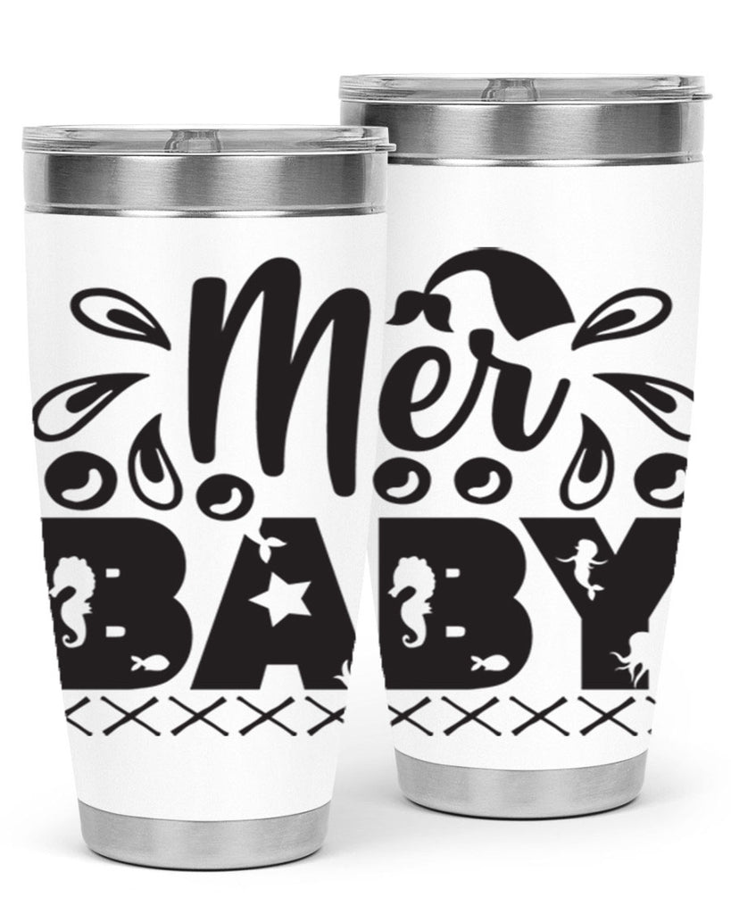 Mer baby 348#- mermaid- Tumbler