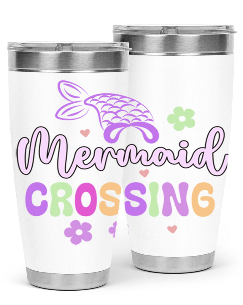 Mermaid Crossing 401#- mermaid- Tumbler