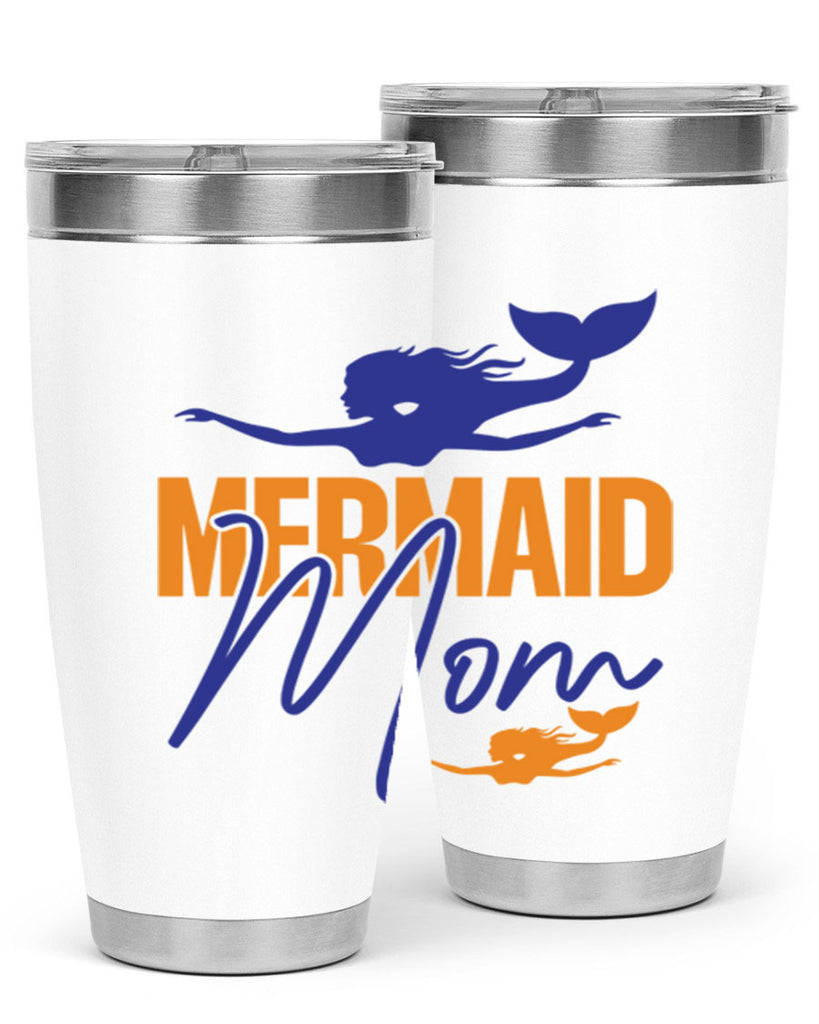 Mermaid Mom 369#- mermaid- Tumbler