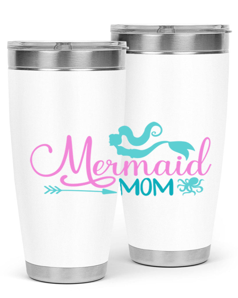 Mermaid Mom 374#- mermaid- Tumbler