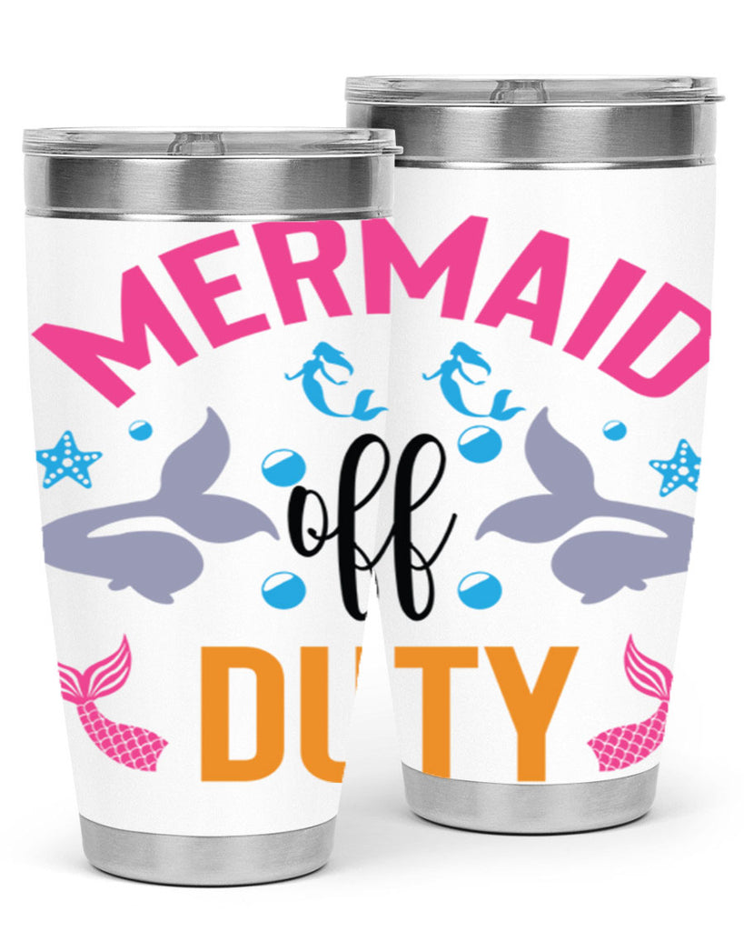 Mermaid Off Duty Design 438#- mermaid- Tumbler