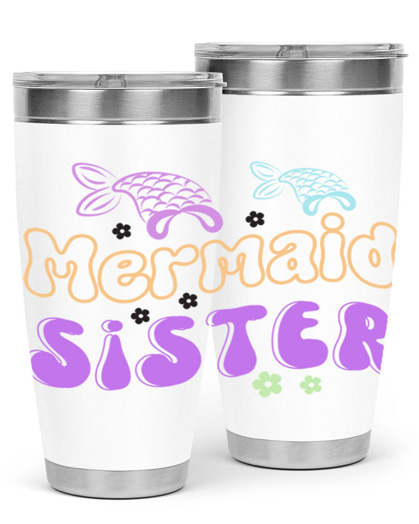 Mermaid Sister 442#- mermaid- Tumbler