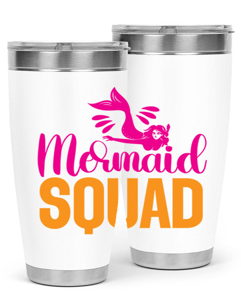 Mermaid Squad 381#- mermaid- Tumbler