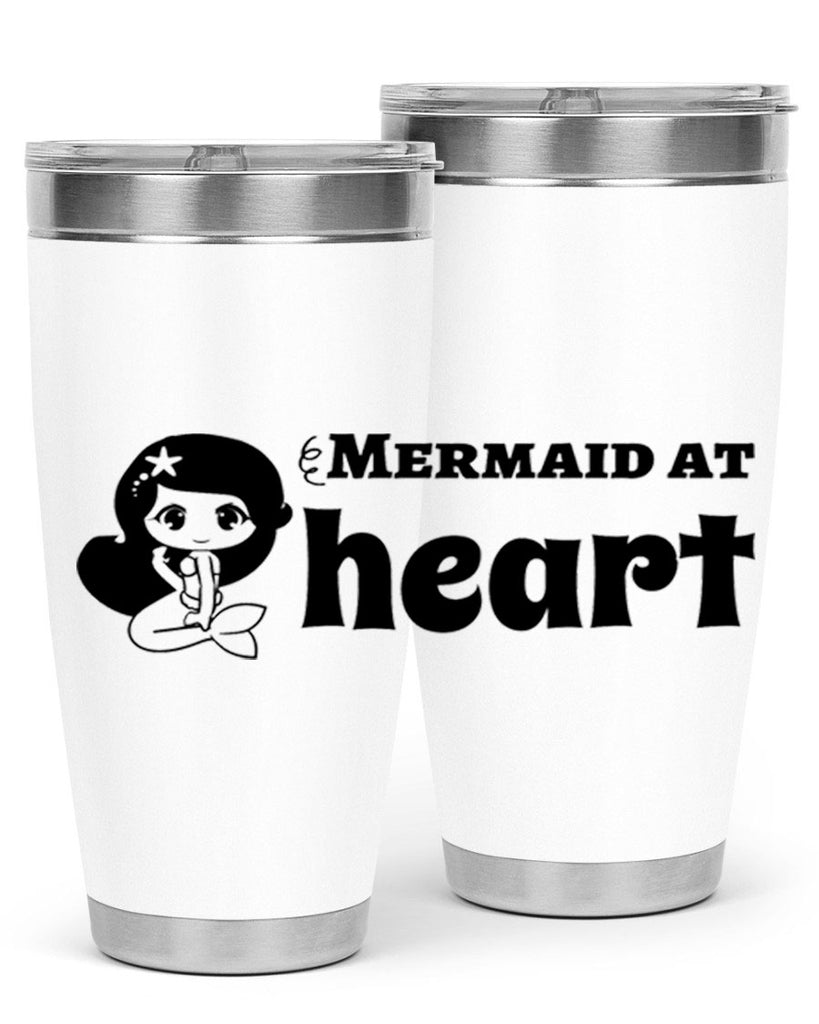 Mermaid at heart 393#- mermaid- Tumbler