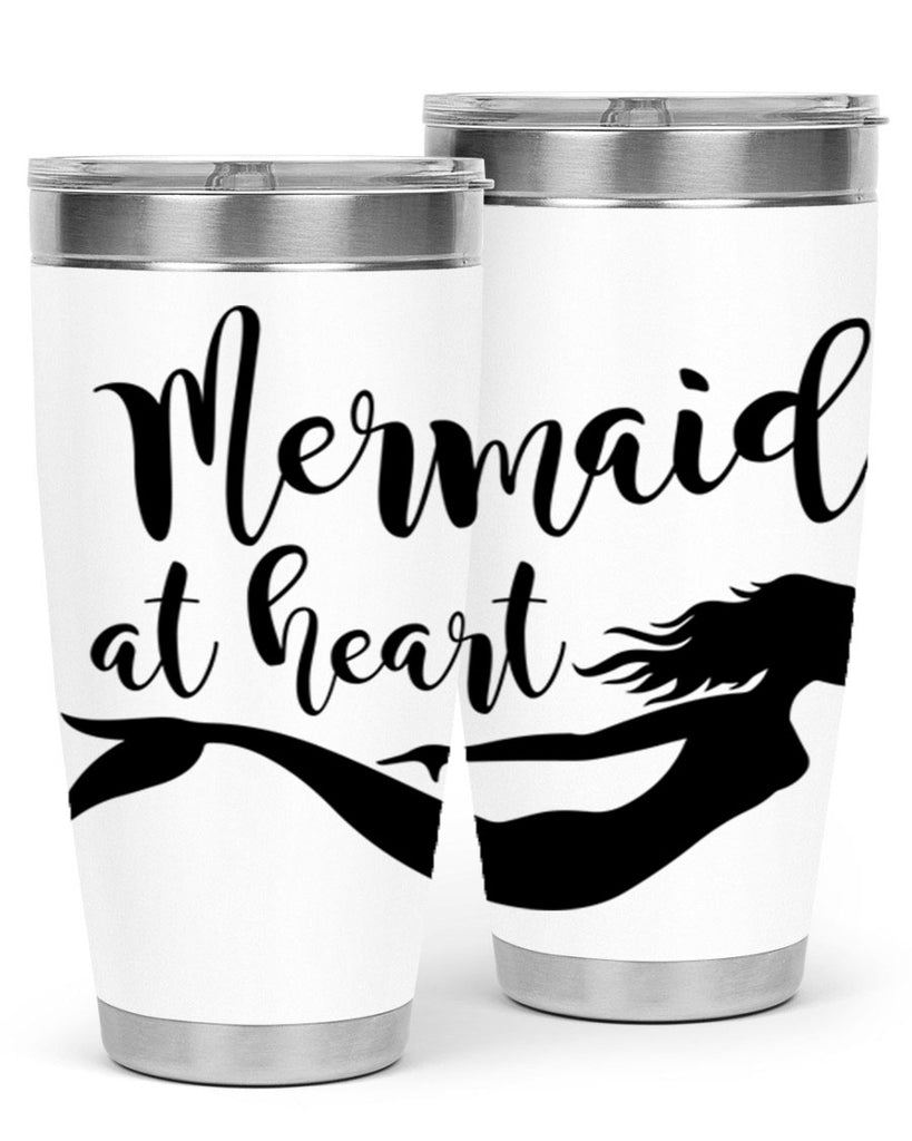 Mermaid at heart 395#- mermaid- Tumbler