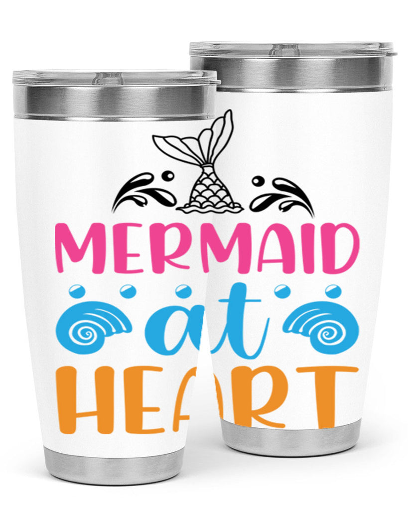 Mermaid at heart Design 396#- mermaid- Tumbler