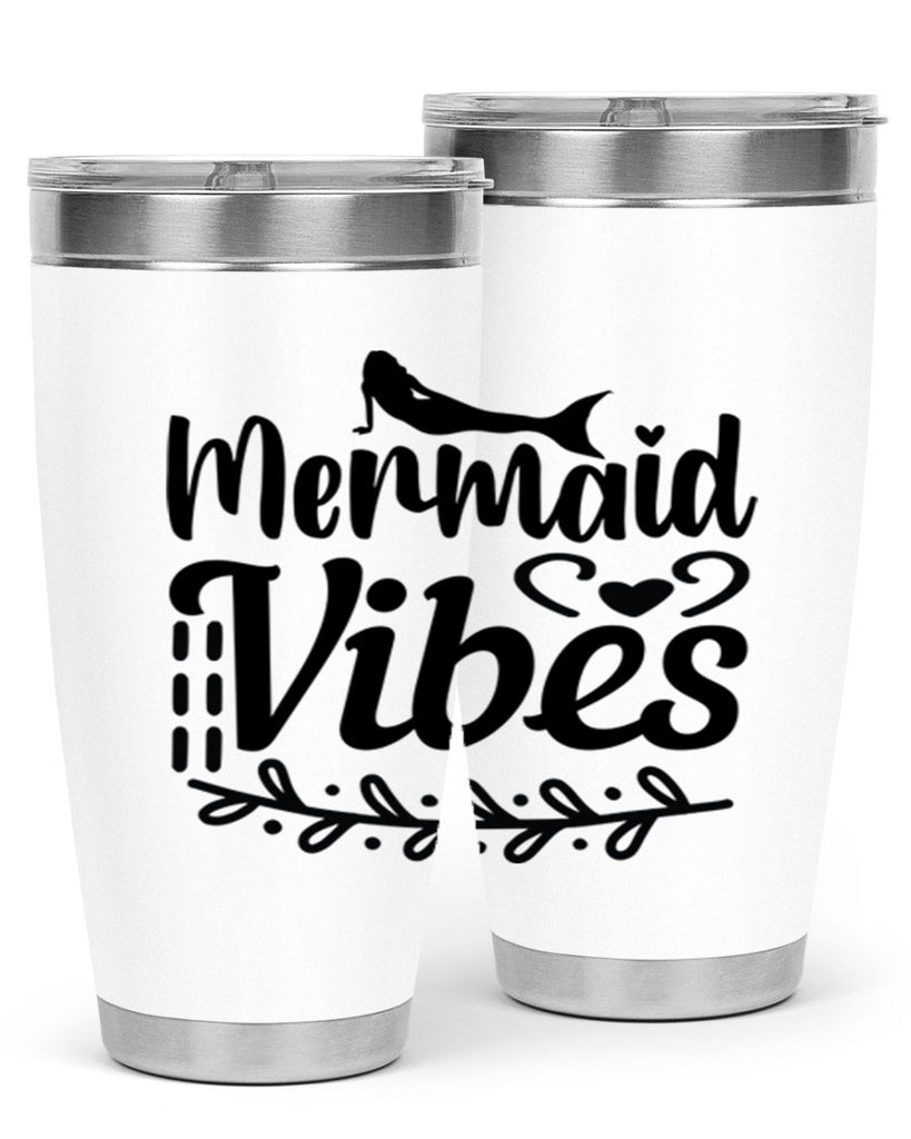 Mermaid vibes 454#- mermaid- Tumbler