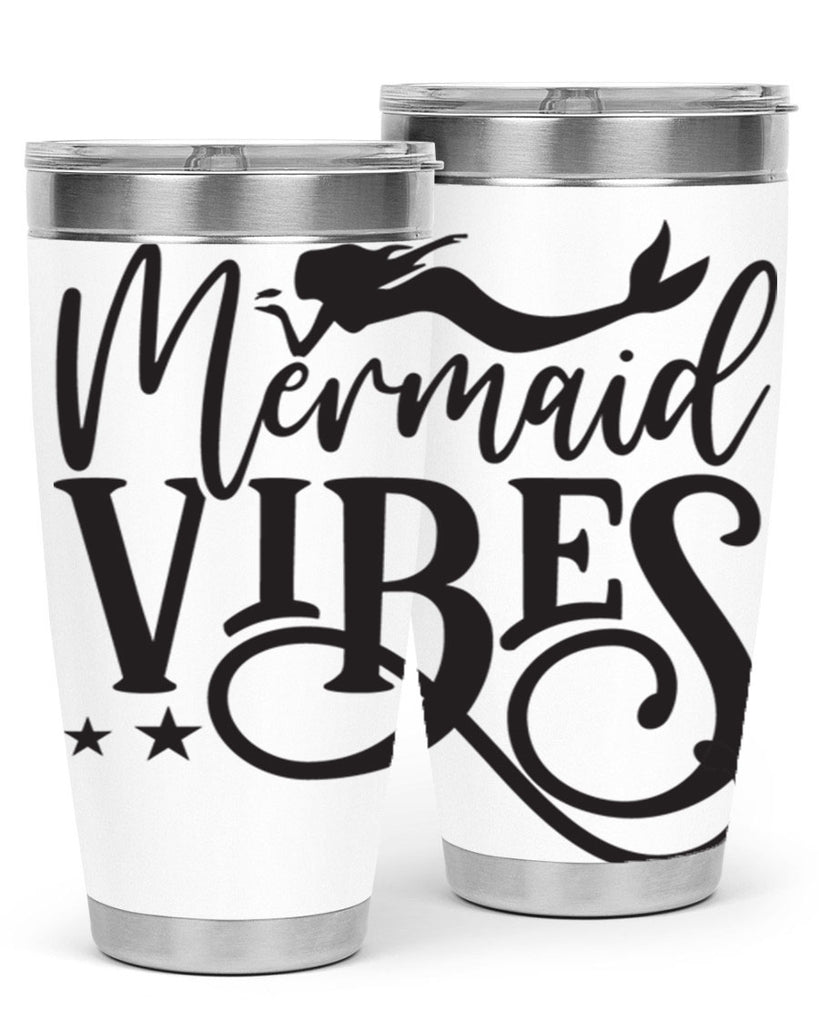 Mermaid vibes 461#- mermaid- Tumbler