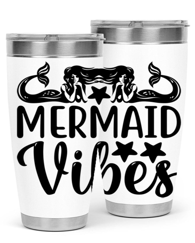 Mermaid vibes 462#- mermaid- Tumbler