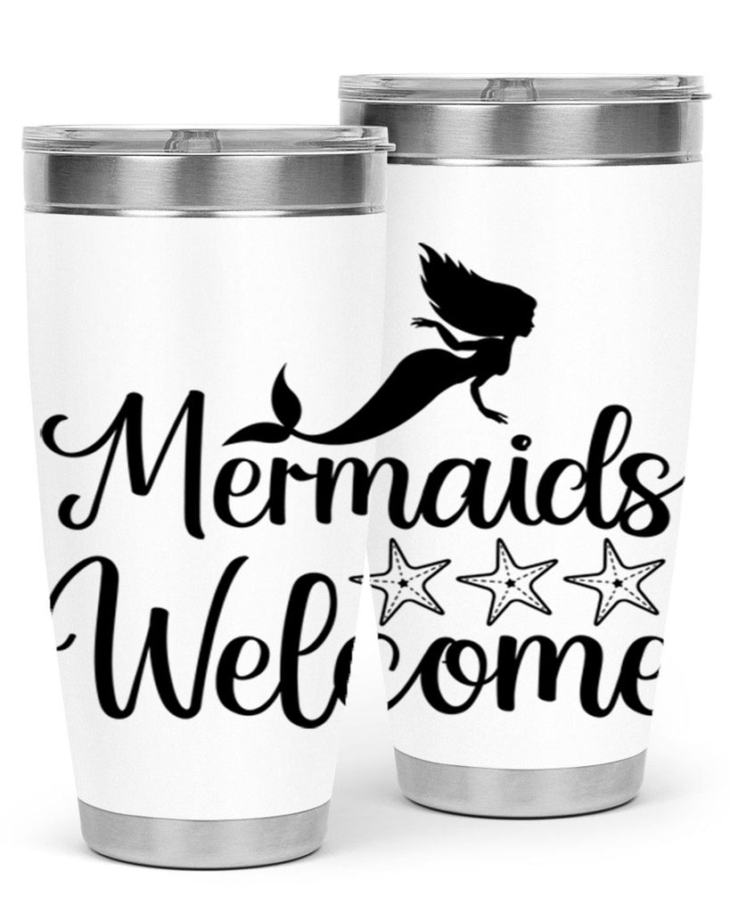 Mermaids welcome 498#- mermaid- Tumbler