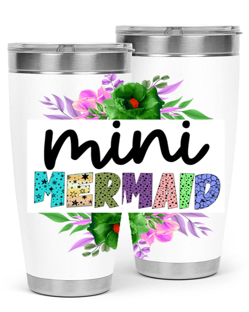 Mini Mermaid 505#- mermaid- Tumbler