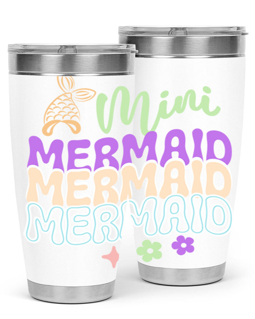 Mini Mermaid 509#- mermaid- Tumbler