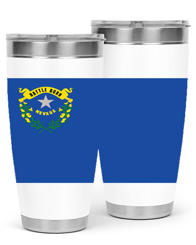 Nevada 24#- Us Flags- Tumbler