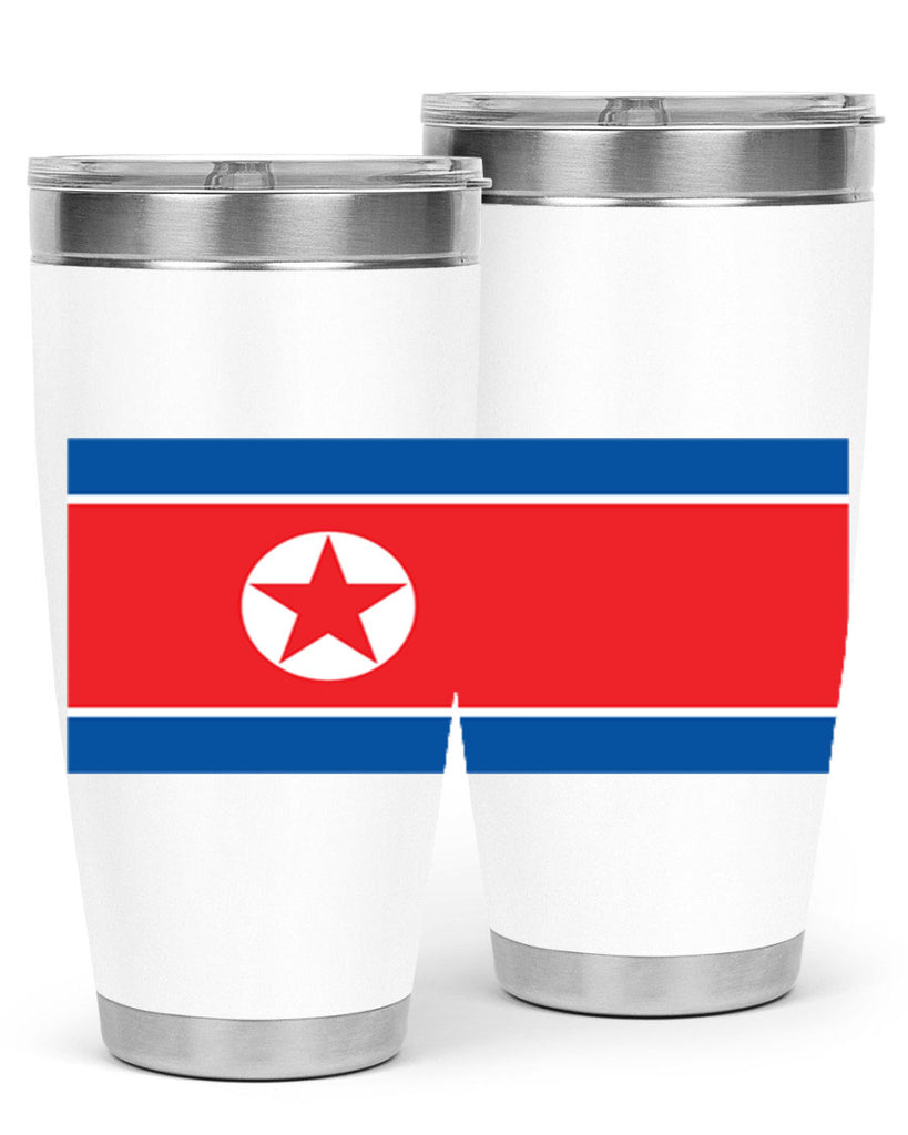 North Korea 70#- world flags- Tumbler